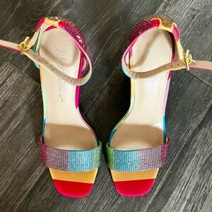 Betsey Johnson Multicolor Strappy Heels